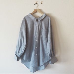 NWT Striped Ring Detail Zara Top